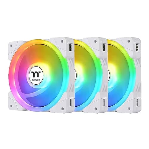 Thermaltake SWAFAN EX12 120mm White Addressable RGB PWM 57.11 CFM 3-Pack main image