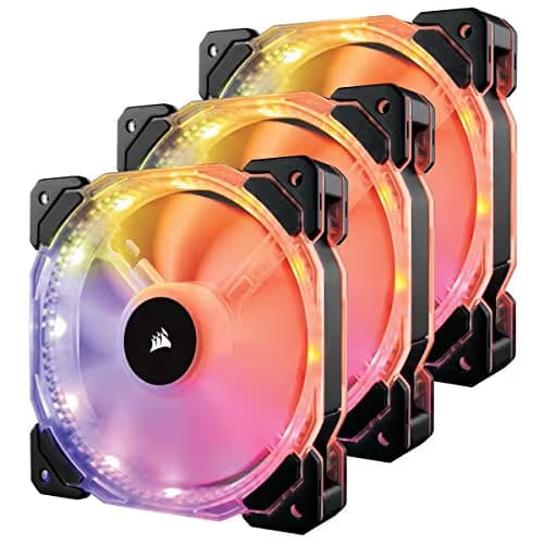 Corsair HD120 120mm Black / White PWM RGB 3-Pack main image