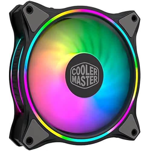 Cooler Master MasterFan MF Halo 120mm Black Addressable RGB PWM 47.2 CFM 1-Pack main image