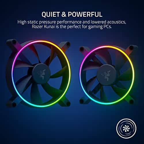 Razer Kunai Chroma 120mm Black Addressable RGB PWM 1-Pack image