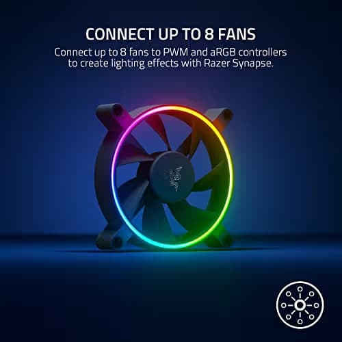 Razer Kunai Chroma 120mm Black Addressable RGB PWM 1-Pack image