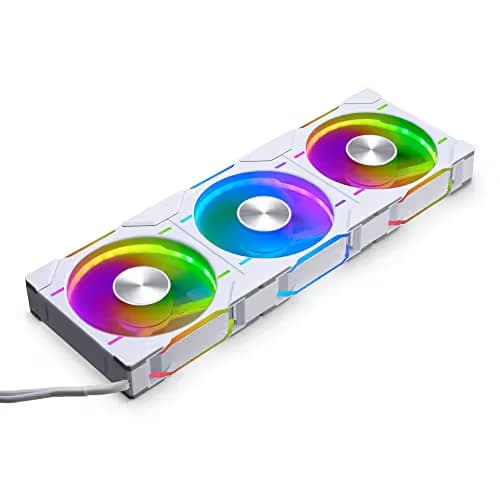 Phanteks D30-120 120mm White Addressable RGB PWM 64.3 CFM 3-Pack image