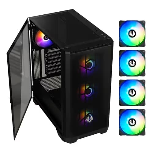 BitFenix Nova Mesh SE ATX Mid Tower Black Tempered Glass main image