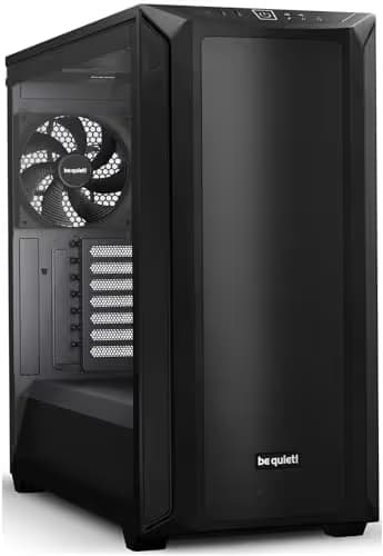 be quiet! Shadow Base 800 ATX Mid Tower Black with Tempered Glass Side Panel and USB 3.2 Gen 2 Type-C / USB 3.2 Gen 1 Type-A image