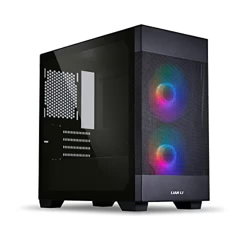 Lian Li LANCOOL 205M MESH Micro ATX Mini Tower Black Tempered Glass Side Panel image
