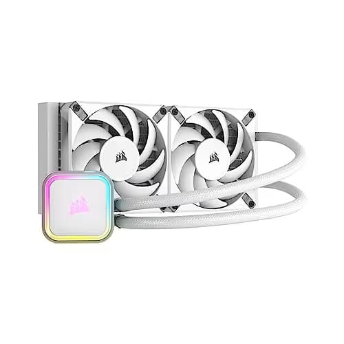 Corsair iCUE H100i RGB ELITE Water 240mm White image