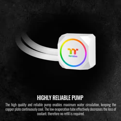 Thermaltake TH120 ARGB Sync 59.28 CFM Water 120mm White image