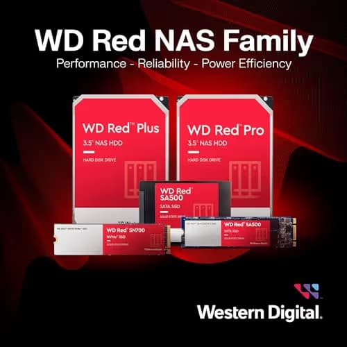 Western Digital Red Plus 4TB HDD 5400RPM 3.5" SATA 6.0 Gb/s Internal image