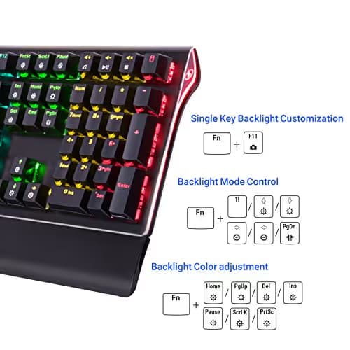 Rosewill NEON K85 RGB Kailh Brown Wired Gaming Keyboard image