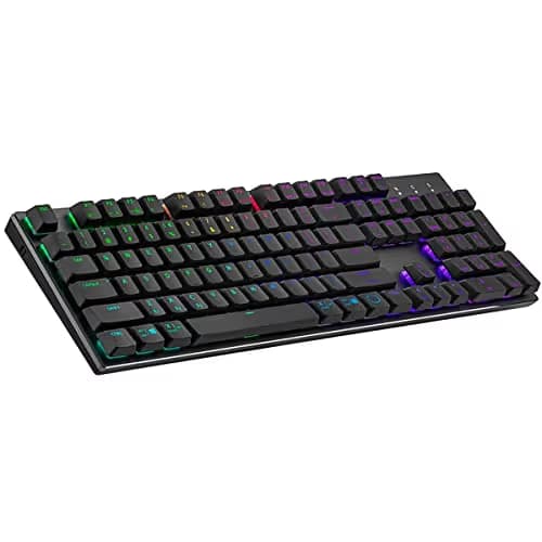 Cooler Master SK653 RGB Bluetooth TTC Red Low Profile Gaming Keyboard image