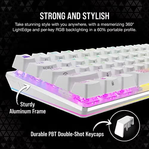 Corsair K70 PRO MINI RGB Bluetooth/Wired/Wireless Mini Gaming Keyboard image