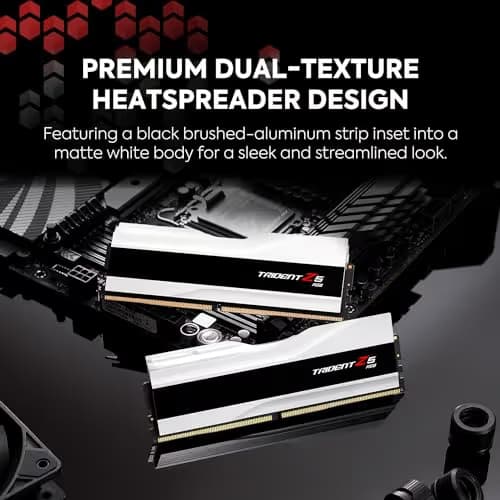 G.Skill Trident Z5 RGB Matte White DDR5-6400 CL32 64GB (2x32GB) image