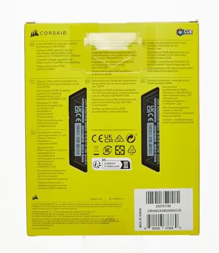 Corsair Vengeance RGB Black DDR5-6800 CL40 96GB (2x48GB) image