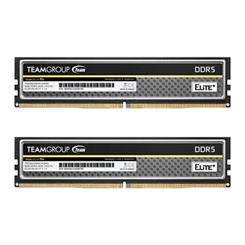 TEAMGROUP Elite Plus Black DDR5-4800 CL40 16GB (2x8GB) image