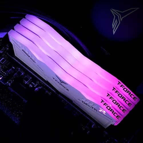 TEAMGROUP T-Force Delta RGB White DDR5-6000 CL38 32GB (2x16GB) image