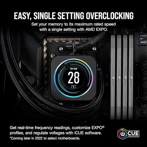 Corsair Vengeance 64GB (2 x 32GB) DDR5-6000 PC5-48000 CL30 Dual Channel Desktop Memory Kit CMK64GX5M2B6000C30 image