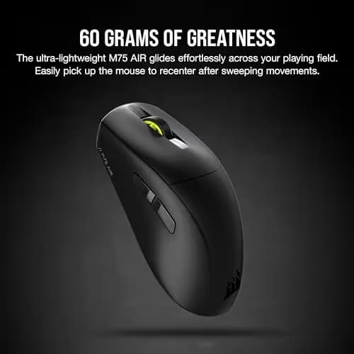 Corsair M75 AIR Wireless/Bluetooth/Wired Optical Mouse image
