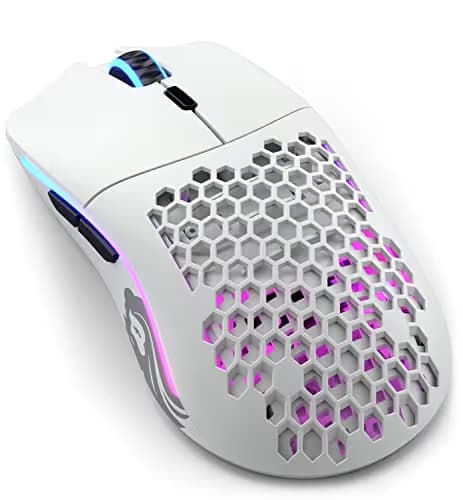 Glorious Model O- Wired/Wireless Optical White Gaming Mouse image