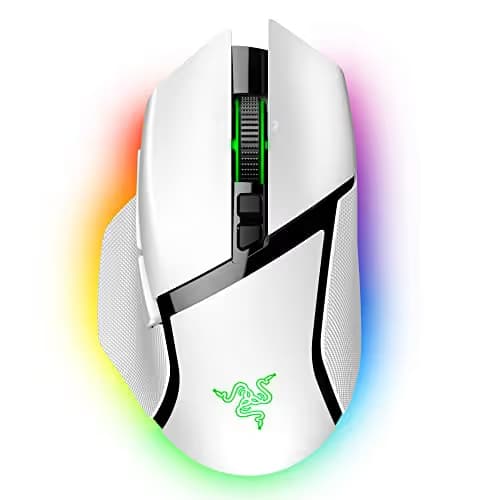 Razer Basilisk V3 Pro White Customizable Ergonomic RGB Wireless Gaming Mouse image