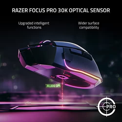 Razer Basilisk V3 Pro White Customizable Ergonomic RGB Wireless Gaming Mouse image