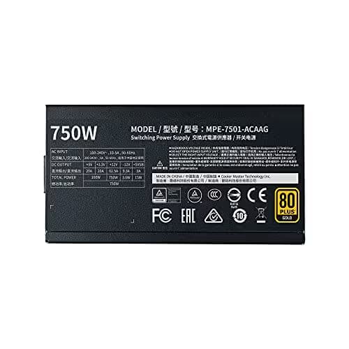 MWE GOLD 750 V2 FULL MODULAR 750 W 80+ Gold Certified Fully Modular ATX Power Supply image