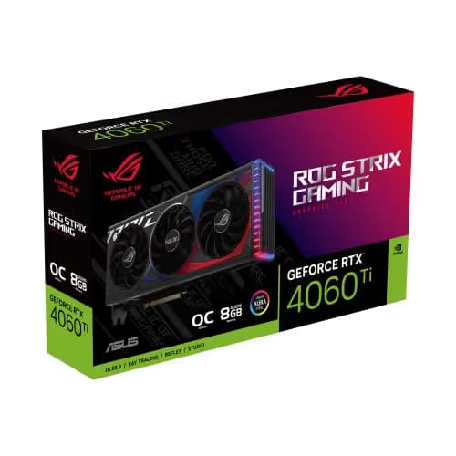 Asus ROG STRIX OC GeForce RTX 4060 Ti 8GB GDDR6 Black image