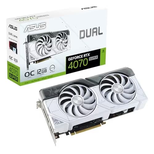 Asus DUAL OC GeForce RTX 4070 12GB GDDR6X White main image