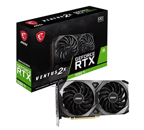 MSI VENTUS 2X OC Black GeForce RTX 3060 Ti 8GB GDDR6X main image