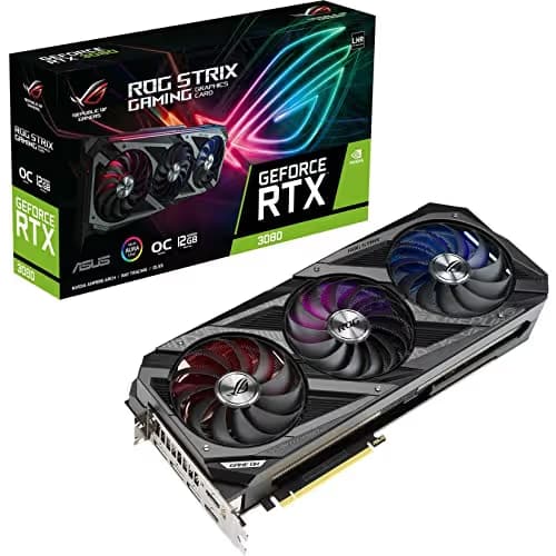 Asus ROG STRIX GAMING OC GeForce RTX 3080 12GB LHR 12GB GDDR6X Black / Silver image