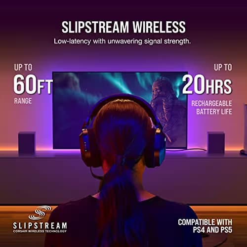 Corsair HS80 RGB Pink Elixir Closed Gaming Headset image