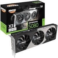 Inno3D X3 GeForce RTX 5080 16GB GDDR7 Black / Silver image