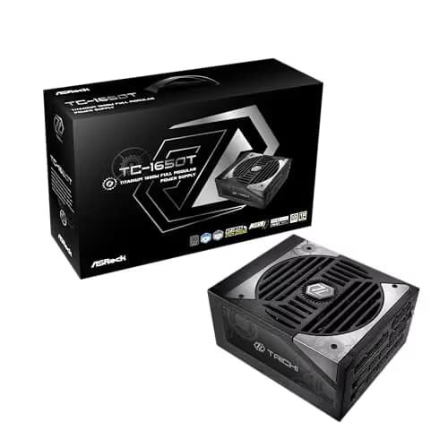 ASRock Taichi TC-1650T Black / Silver ATX 1650W Fully Modular 80+ Titanium Certified image