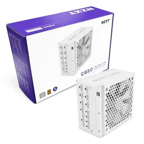 NZXT C850 Fully Modular ATX Power Supply - 850 Watts ATX 3.1 - White main image
