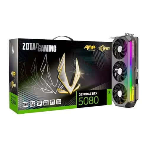 ZOTAC GAMING GeForce RTX 5080 AMP Extreme INFINITY 16GB GDDR7 image