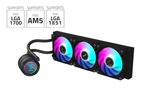 Gigabyte AORUS WATERFORCE II 360 Water 360mm 64.95 CFM Black image