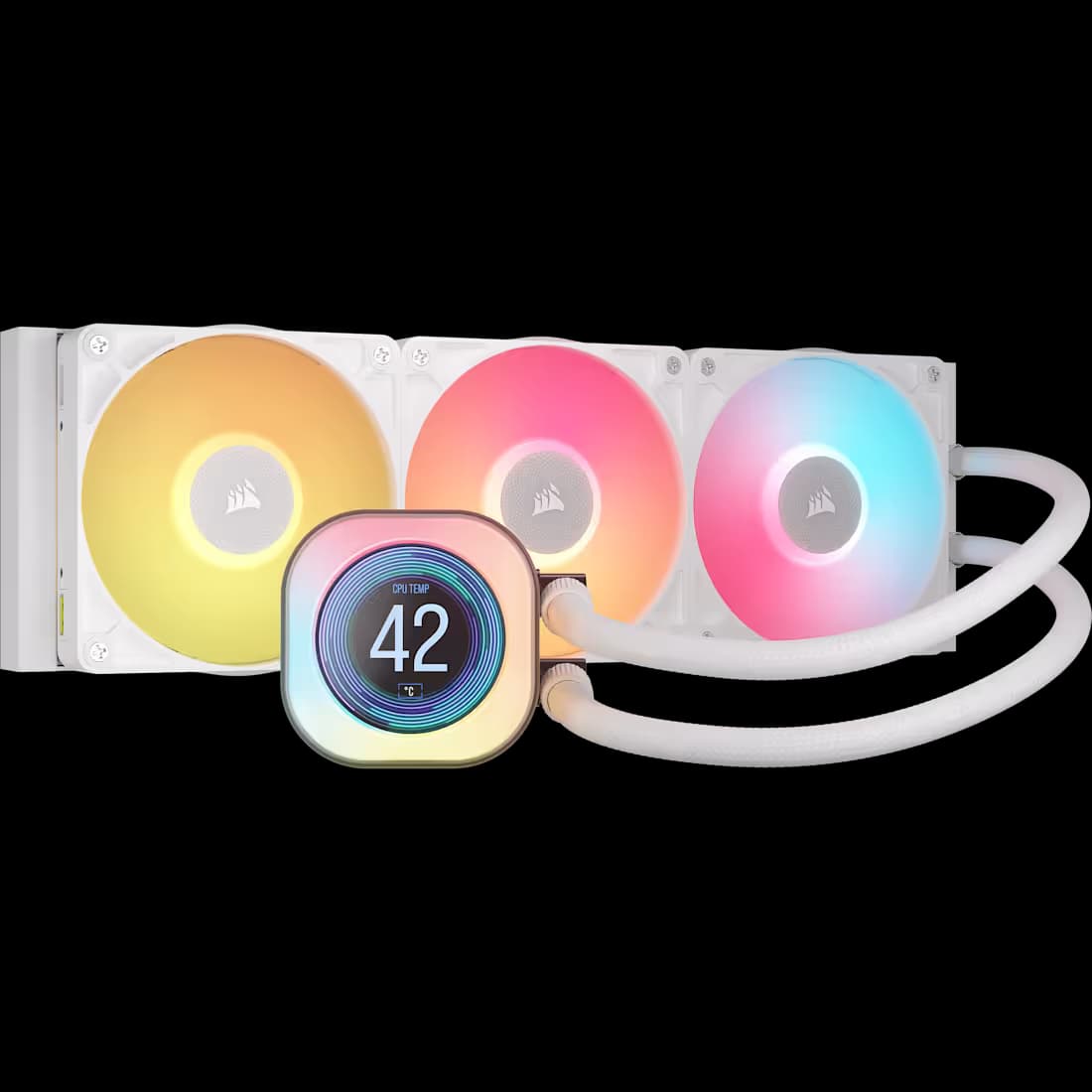Corsair iCUE LINK TITAN Water 360mm RX LCD White main image