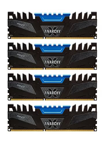PNY Anarchy X Black / Blue DDR3-2666 CL12 16GB (4x4GB) image