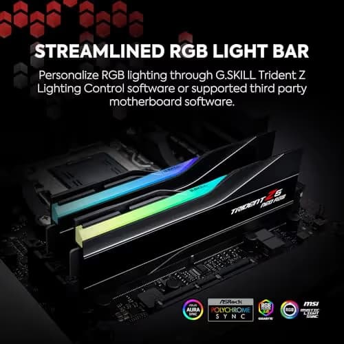 G.Skill Trident Z5 Neo RGB Matte Black DDR5-8000 CL38 32GB (2x16GB) image