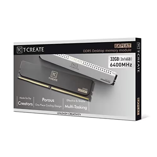 TEAMGROUP T-Create Expert White DDR5-6400 CL32 32GB (2x16GB) image