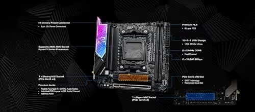 ASRock Phantom Gaming B850I Lightning WiFi AM5 DDR5 Mini ITX image