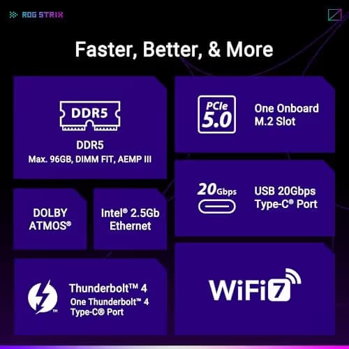Asus ROG STRIX B860-I GAMING WIFI DDR5 Mini ITX image