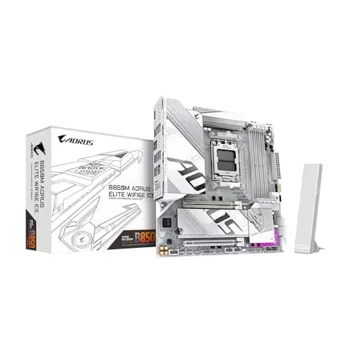 Gigabyte B850M AORUS ELITE WIFI6E ICE AM5 DDR5 Micro ATX main image
