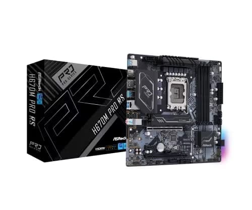 ASRock H670 H670M Pro RS LGA1700 DDR4 Micro ATX main image