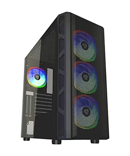 Apevia Guardian-M ATX Mid Tower Black Tempered Glass Side Panel main image