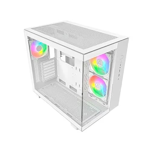 Montech KING 65 PRO ATX Mid Tower White Tempered Glass Side Panel with USB 3.2 Gen 2 Type-C and USB 3.2 Gen 1 Type-A main image