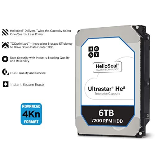 Hitachi 0F23663 6TB HDD 3.5" 7200RPM SATA 6.0 Gb/s Internal image