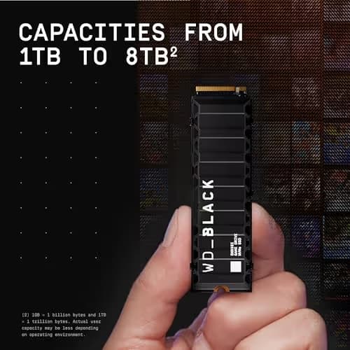 Western Digital WD_Black SN850X 4TB M.2 SSD PCIe 4.0 NVMe (w/Heatsink) image