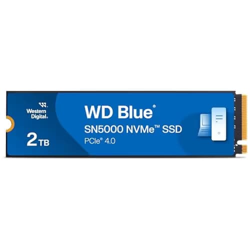 Western Digital WD Blue SN5000 2TB SSD M.2 NVMe PCIe 4.0 image