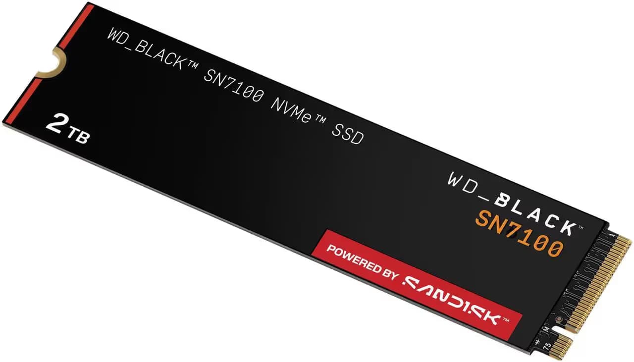 Western Digital WD_BLACK SN7100 2TB SSD M.2-2280 PCIe 4.0 x4 NVMe image