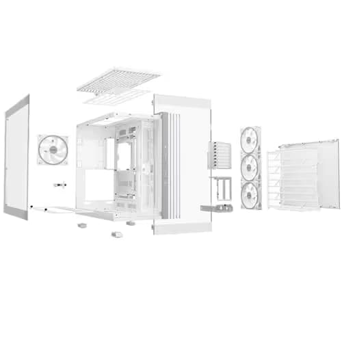 be quiet! Light Base 900 FX ATX Full Tower White with Tempered Glass Side Panel image